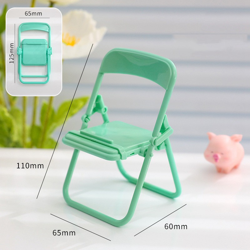 Mobile Tablet Holder Mini Folding Chair Stand Table Cell Phone Holder Bracket - Image 9