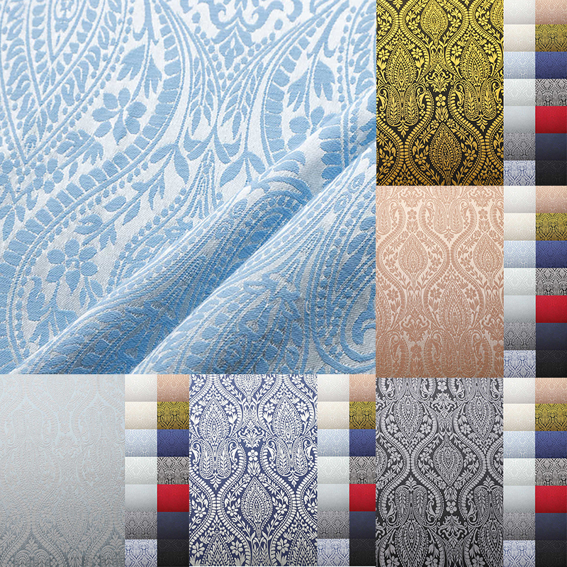 Buddha Pattern Jacquard Fabric Vintage Embossed Polyester Cotton Jacquard Fabric - 图片 15