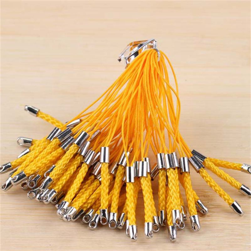 Mobile Phone Strap DIY Accessories Material Lobster Buckle Mobile Phone Charm Crystal Beads Jewelry Lanyard Hanging Ring with Metal Buckle Hang Rope - 图片 12