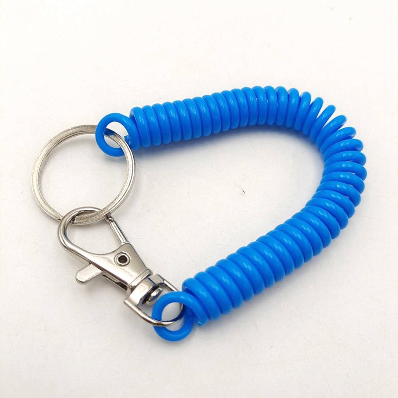 Spot Plastic Anti-Lost Telephone Line Spring Rope Key Chain Bag Mobile Phone Lanyard Keychain Color Spring Rope - Image 14