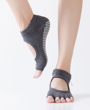 [Factory Direct Supply] Yoga Socks Dispensing Toe Socks Women's Non-Slip Pilates Sports Yoga Split Toe Fitness Socks
