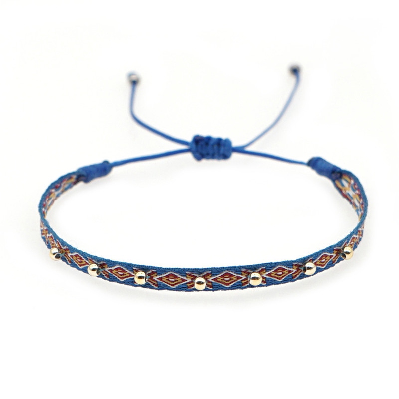Fabric Bracelet For Women Braided Rope Cloth Bracelets Jewelry 2024Friendship Gift Jewellery Handmade Beads - 图片 5