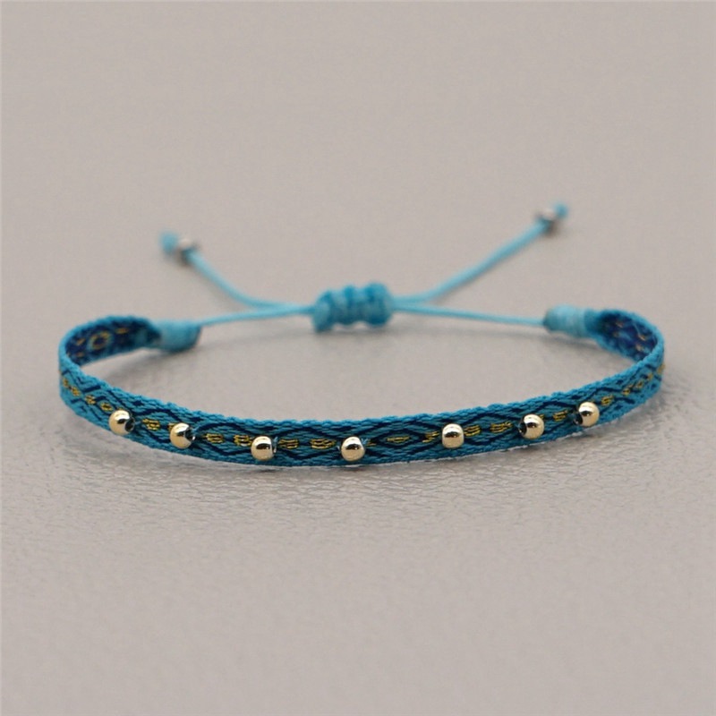 Fabric Bracelet For Women Braided Rope Cloth Bracelets Jewelry 2024Friendship Gift Jewellery Handmade Beads - 图片 6