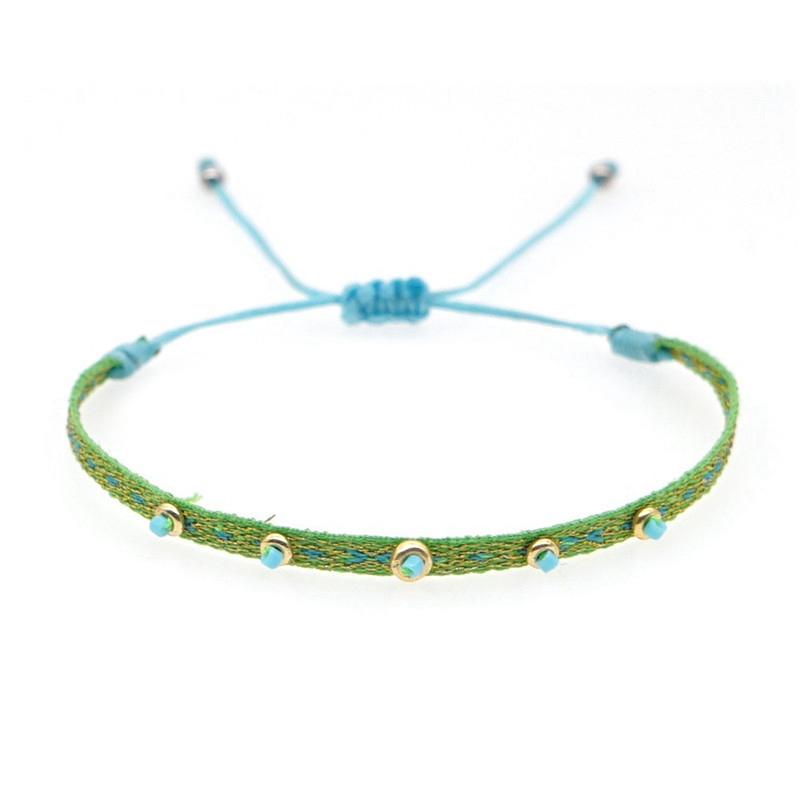 Fabric Bracelet For Women Braided Rope Cloth Bracelets Jewelry 2024Friendship Gift Jewellery Handmade Beads - 图片 7