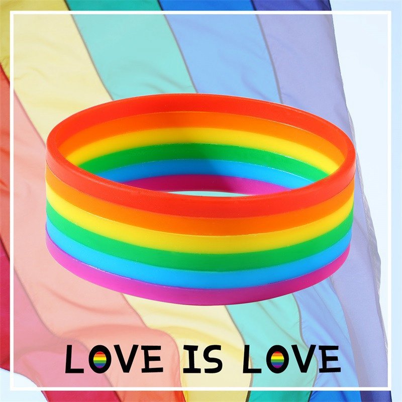 LGBTQ+ BRACELETS Gay Pride Rainbow Unisex Bracelet Jewellery Lesbian Trans - Image 3