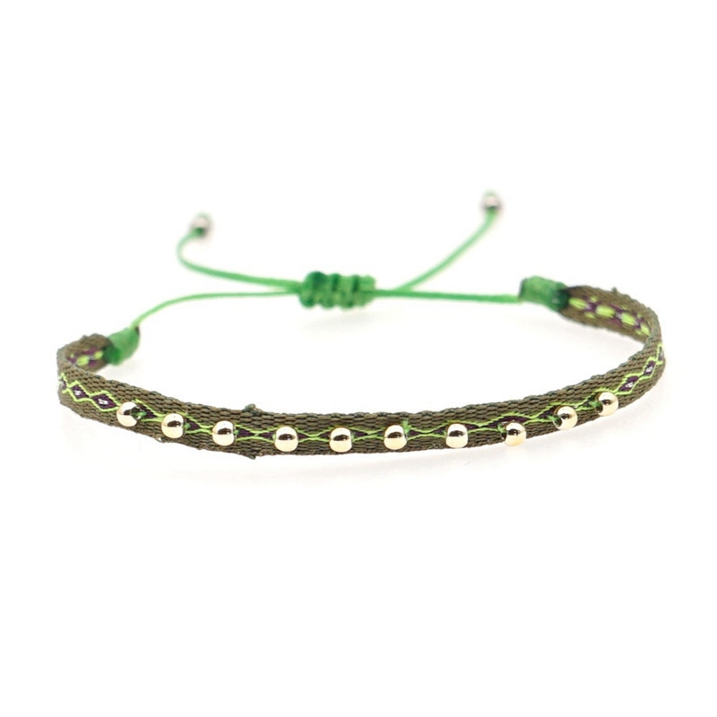 Fabric Bracelet For Women Braided Rope Cloth Bracelets Jewelry 2024Friendship Gift Jewellery Handmade Beads - 图片 11