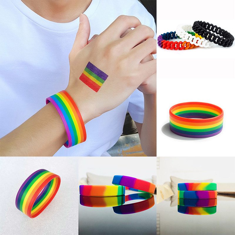 LGBTQ+ BRACELETS Gay Pride Rainbow Unisex Bracelet Jewellery Lesbian Trans