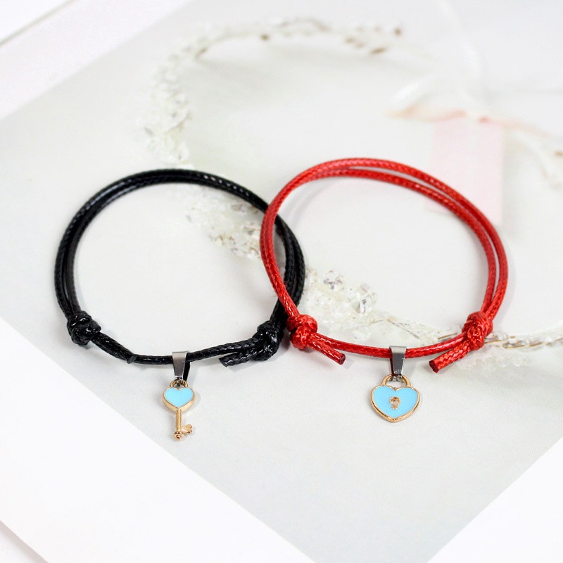 New Fashion Couple Bracelet Stitching Heart Bracelets Women Romantic Valentine's Day present for Lovers - 图片 5