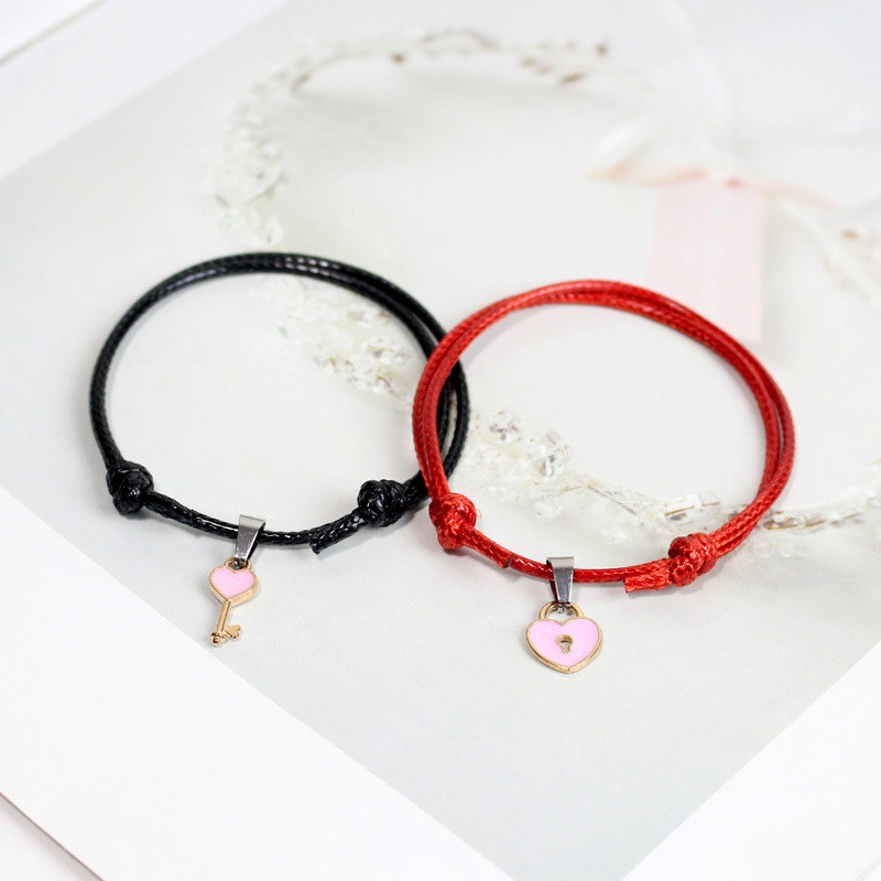 New Fashion Couple Bracelet Stitching Heart Bracelets Women Romantic Valentine's Day present for Lovers - 图片 6