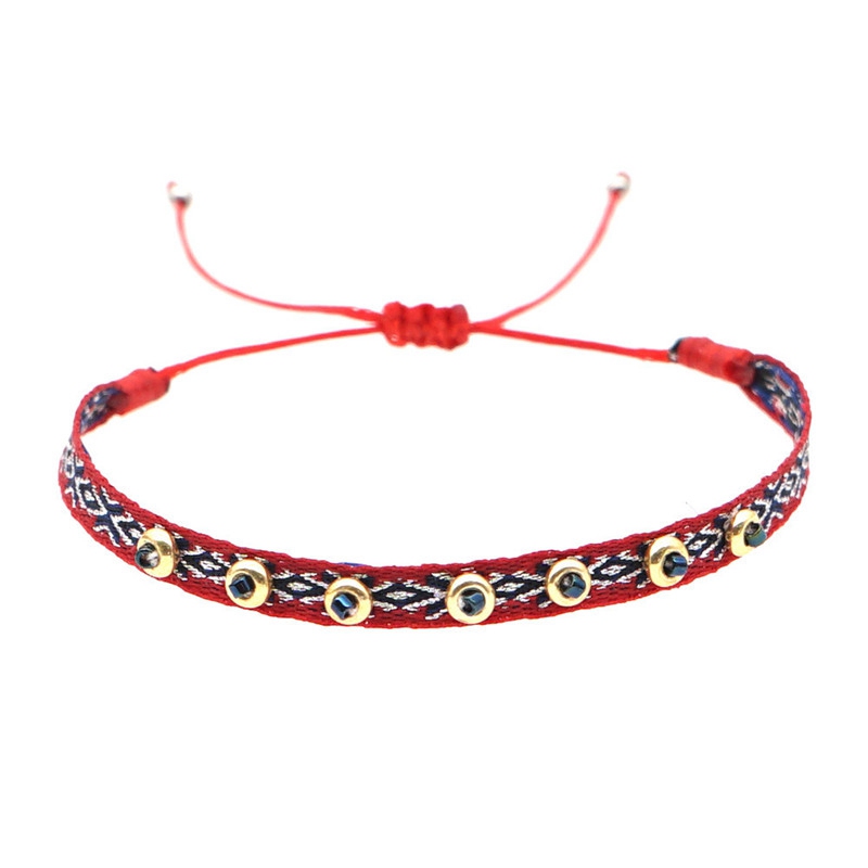 Fabric Bracelet For Women Braided Rope Cloth Bracelets Jewelry 2024Friendship Gift Jewellery Handmade Beads - 图片 14