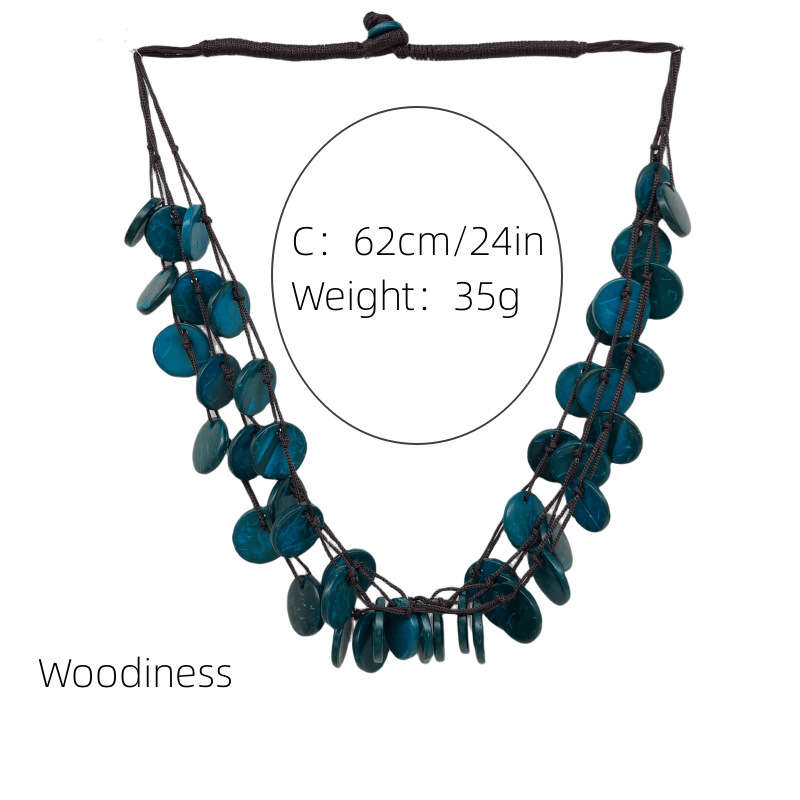 Bohemian Beach Necklace Anti-Allergy Ornament Necklace European and American Retro - 图片 4