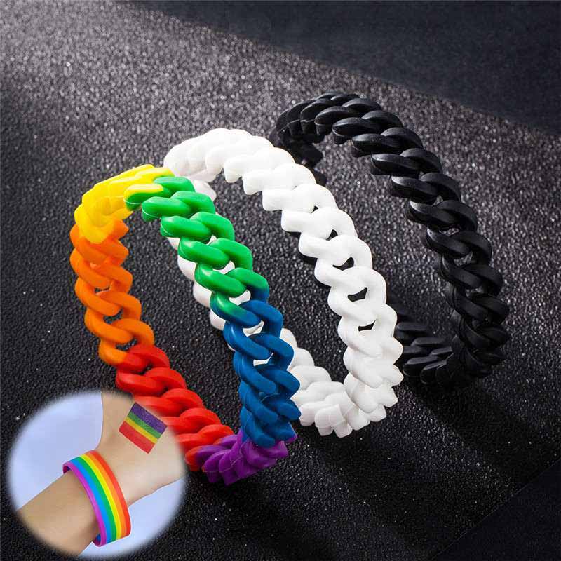 LGBTQ+ BRACELETS Gay Pride Rainbow Unisex Bracelet Jewellery Lesbian Trans - Image 19