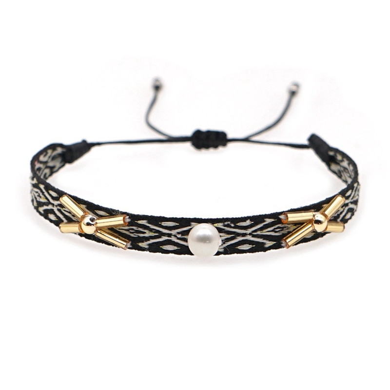 Fabric Bracelet For Women Braided Rope Cloth Bracelets Jewelry 2024Friendship Gift Jewellery Handmade Beads - 图片 16