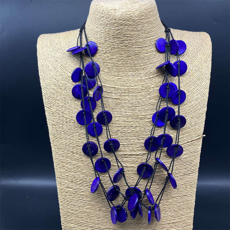 Bohemian Beach Necklace Anti-Allergy Ornament Necklace European and American Retro - 图片 10