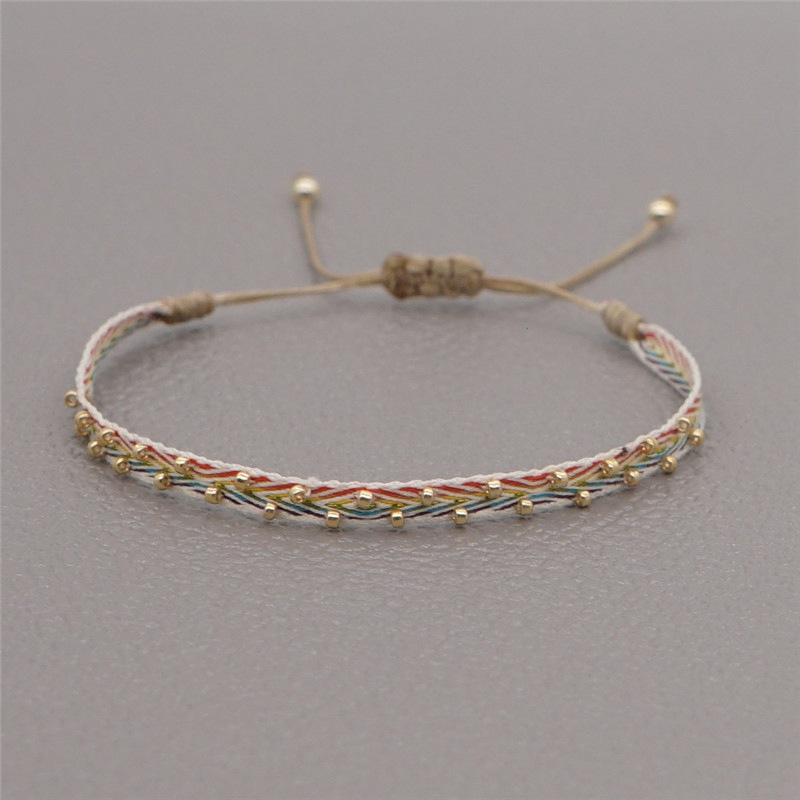 Fabric Bracelet For Women Braided Rope Cloth Bracelets Jewelry 2024Friendship Gift Jewellery Handmade Beads - 图片 19