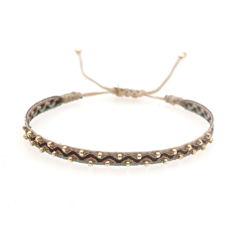 Fabric Bracelet For Women Braided Rope Cloth Bracelets Jewelry 2024Friendship Gift Jewellery Handmade Beads - 图片 20