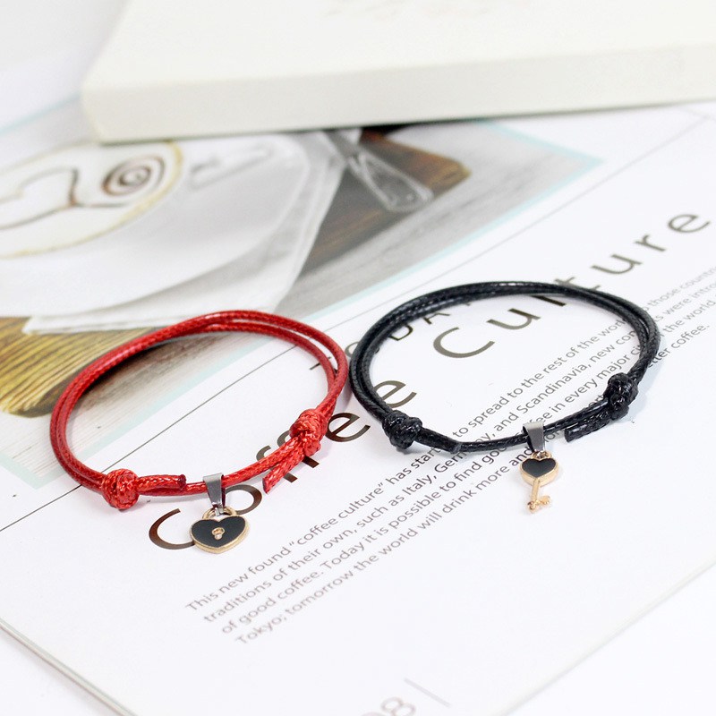New Fashion Couple Bracelet Stitching Heart Bracelets Women Romantic Valentine's Day present for Lovers - 图片 8