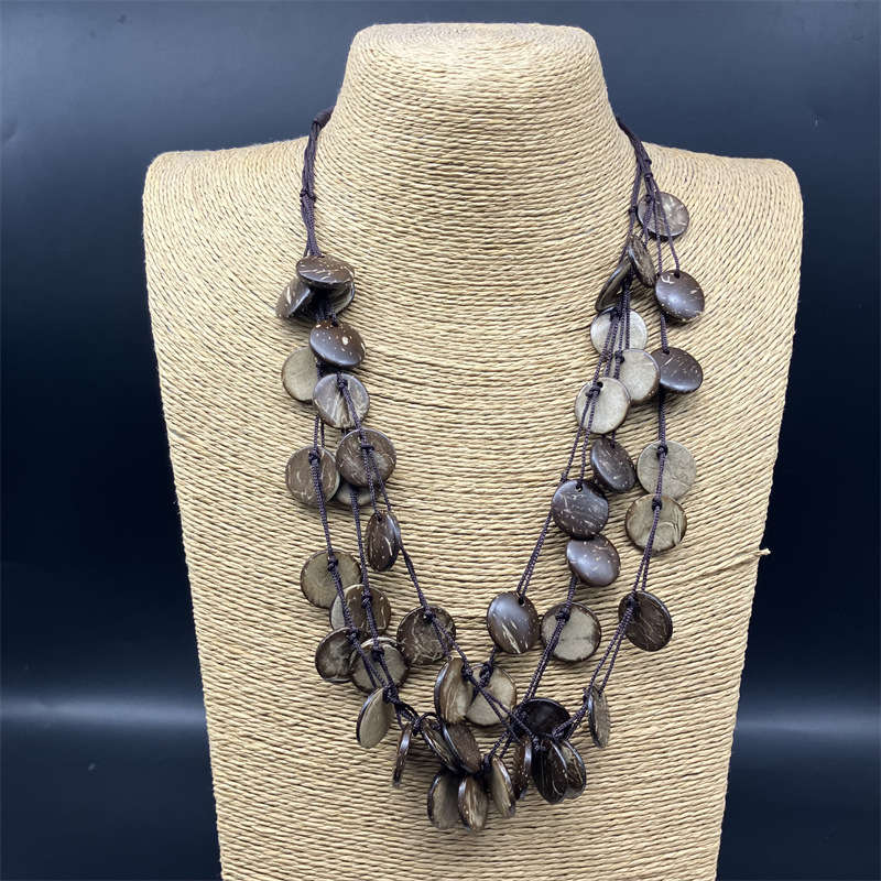 Bohemian Beach Necklace Anti-Allergy Ornament Necklace European and American Retro - 图片 14