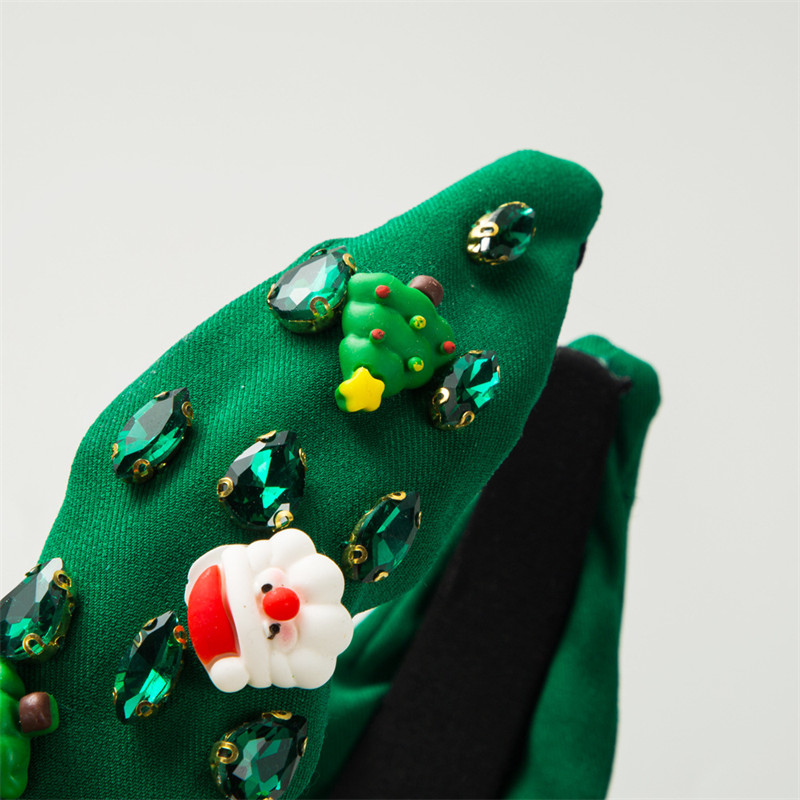 Christmas Tree Old Head Decoration Diamond Headband Female Hair Accessories Hair Ornaments - Image 3