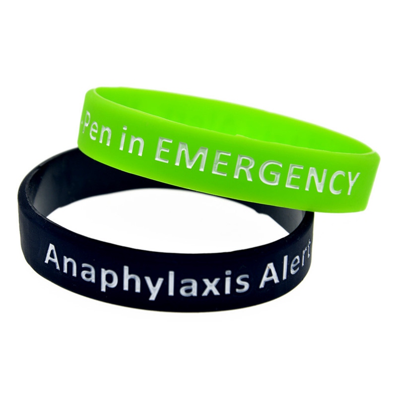Silicone Bracelets Wrist Bands Medical Alert Health Survival Aware Adults Kids - 图片 11