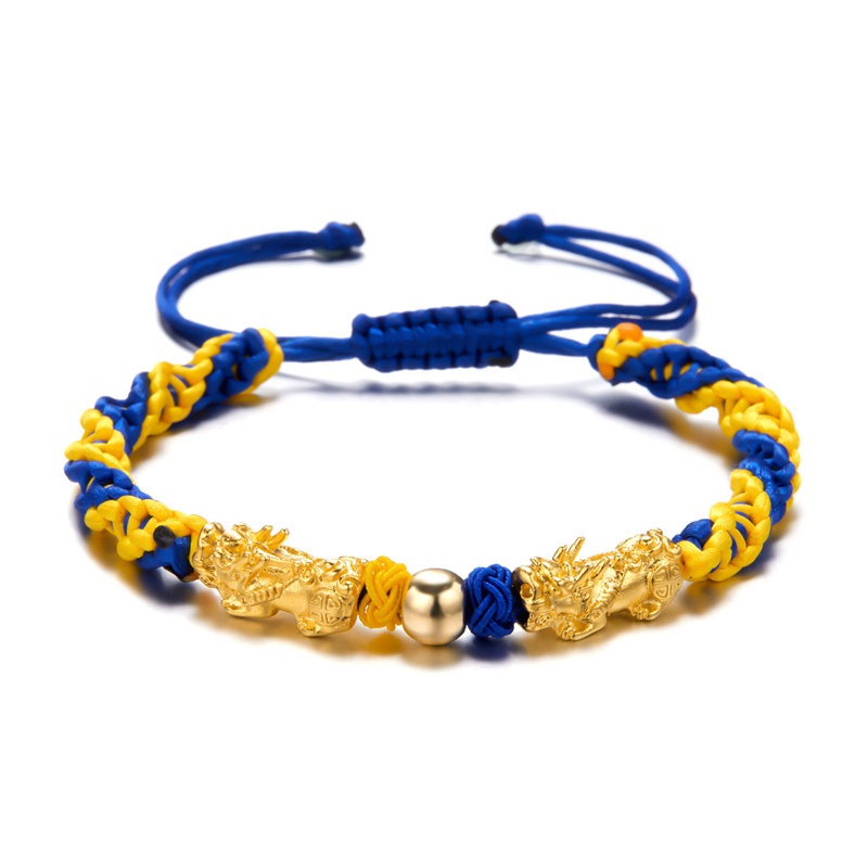Charm Yellow Blue Ukraine Bracelets For Women Men Handmade Ukrainian Flag Color Woven String Bracelet New Design Couple Jewelry - 图片 5