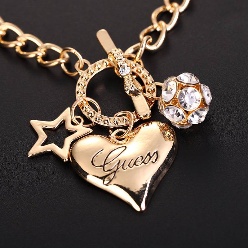 Love Heart Charm Bracelets for Women Gold Silver Color Bracelet&Bangle Jewelry Europe American Style Jewelry - 图片 4