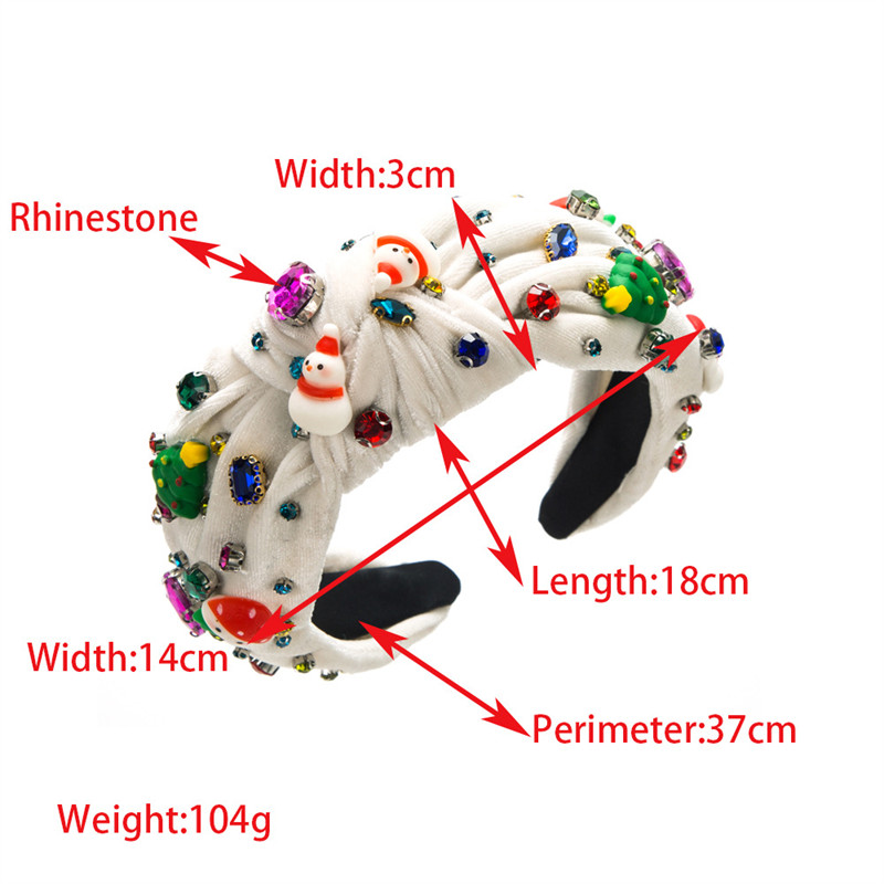 Christmas Tree Old Head Decoration Diamond Headband Female Hair Accessories Hair Ornaments - Image 4