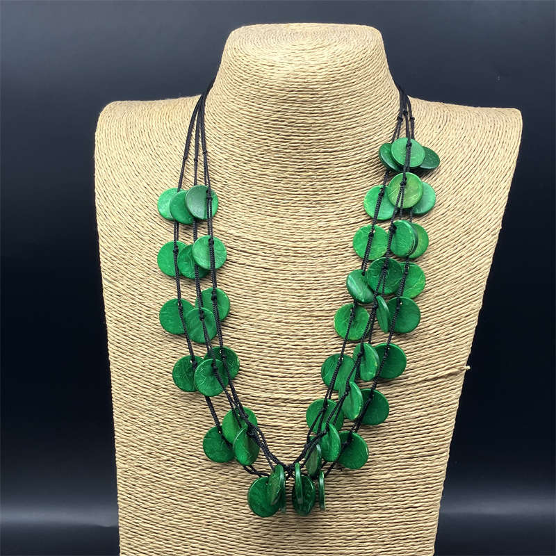 Bohemian Beach Necklace Anti-Allergy Ornament Necklace European and American Retro - 图片 13