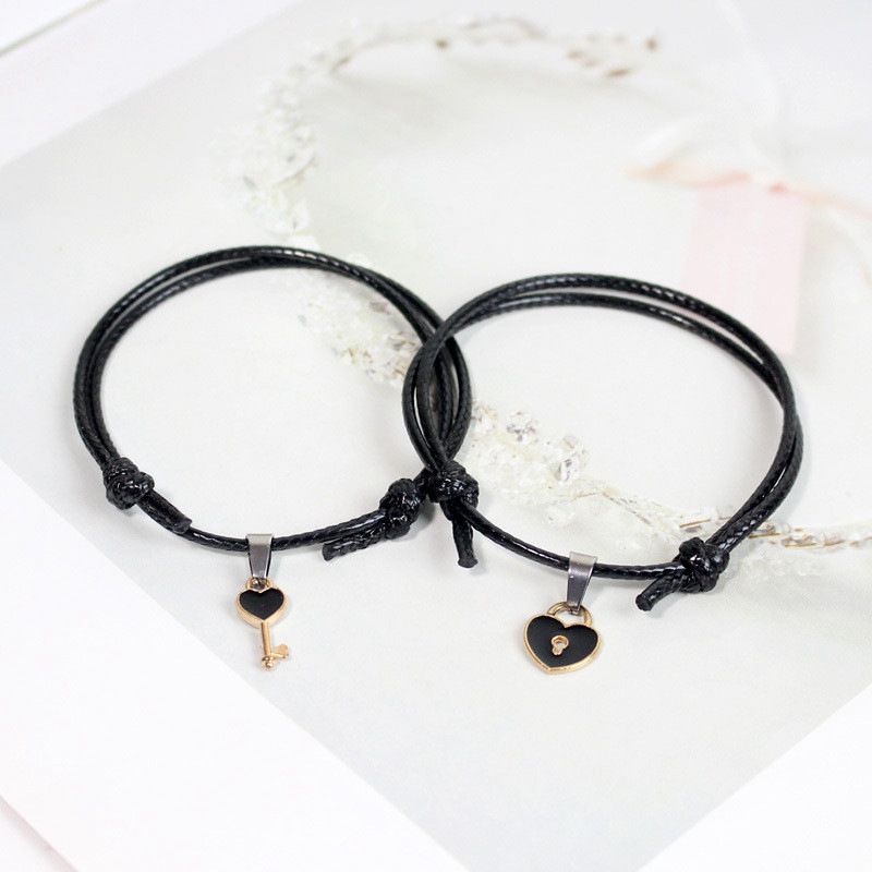 New Fashion Couple Bracelet Stitching Heart Bracelets Women Romantic Valentine's Day present for Lovers - 图片 10