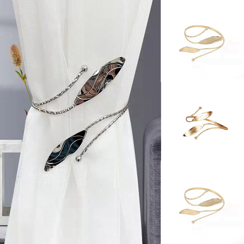 PuRui Bohemian Leaf Charm Upper Arm Bracelet Metal Leaves Tassel Pendants Arm Cuff Bangle Bracelets for Women Fashion Jewelry - 图片 12