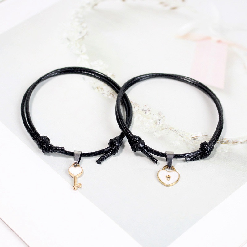 New Fashion Couple Bracelet Stitching Heart Bracelets Women Romantic Valentine's Day present for Lovers - 图片 11