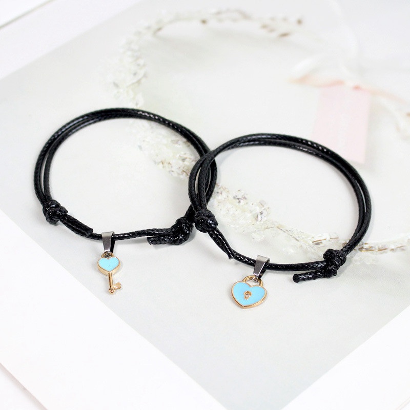 New Fashion Couple Bracelet Stitching Heart Bracelets Women Romantic Valentine's Day present for Lovers - 图片 12