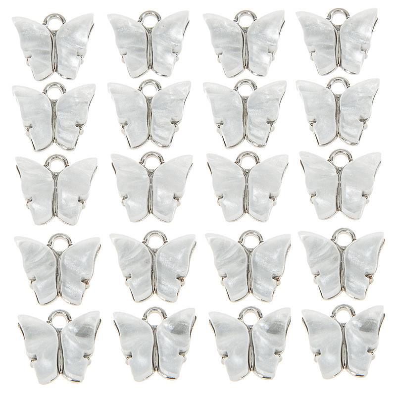 10Pcs Butterfly Charms Enamel Pendants Jewellery Earrings Bracelets Gold Plate - Image 11