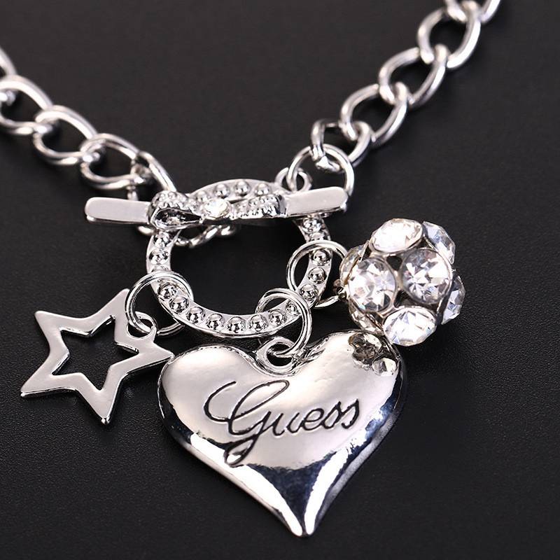 Love Heart Charm Bracelets for Women Gold Silver Color Bracelet&Bangle Jewelry Europe American Style Jewelry - 图片 7
