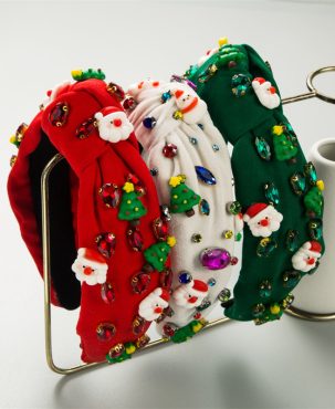 Christmas Tree Old Head Decoration Diamond Headband Female Hair Accessories Hair Ornaments