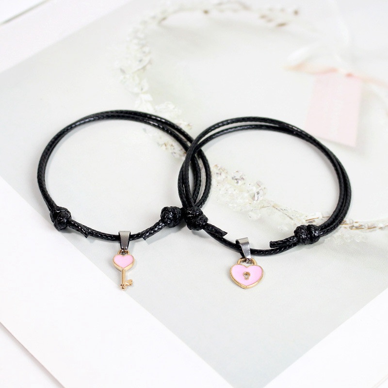New Fashion Couple Bracelet Stitching Heart Bracelets Women Romantic Valentine's Day present for Lovers - 图片 13