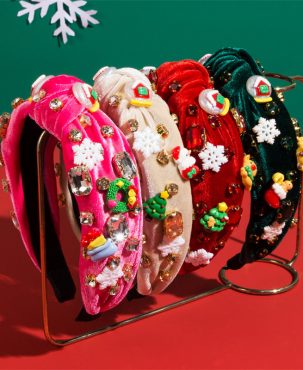 Christmas Headband Flannel Christmas Tree Elderly Snowflake Accessories Holiday Hair Accessories